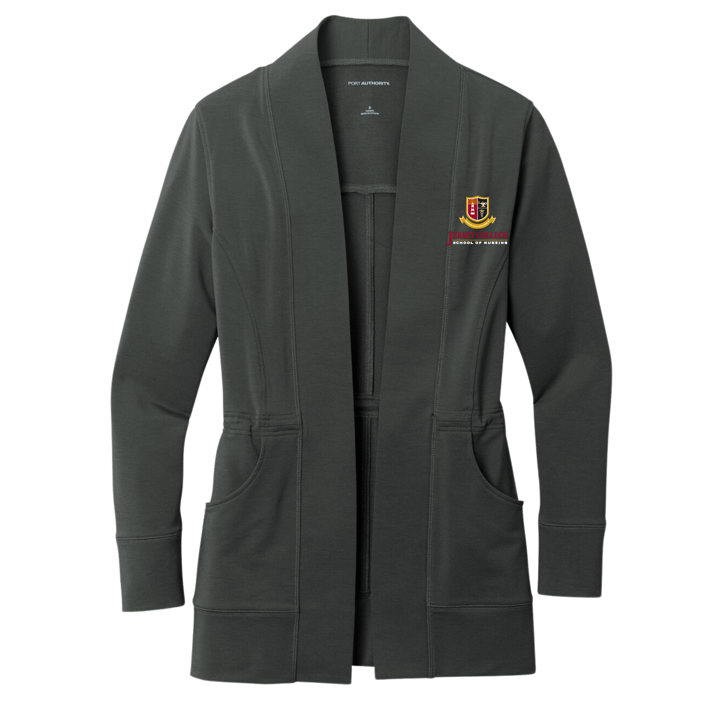 Ladies Jersey College Microterry Cardigan