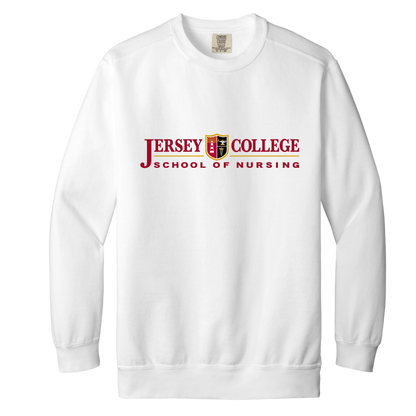 Center Logo Crewneck Sweatshirt – Jersey College Center Logo Crewneck Sweatshirt – Jersey College