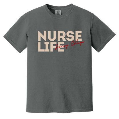 Jersey College Nurse Life Graphic T-Shirt