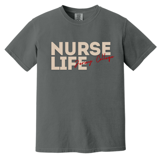 Jersey College Nurse Life Graphic T-Shirt