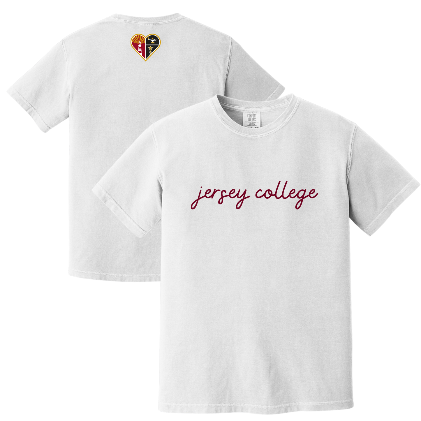 Jersey College Cursive Graphic T-Shirt