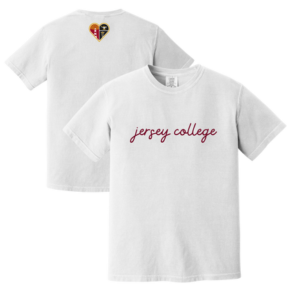 Jersey College Cursive Graphic T-Shirt