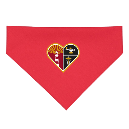 Heart Crest Pet Bandana