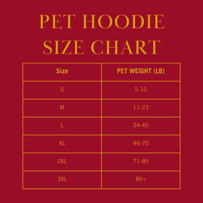 Heart Crest Pet Hoodie