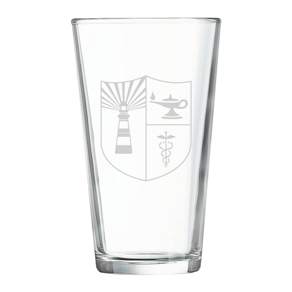 Jersey College Crest Glass