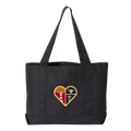 Jersey College Heart Crest Tote