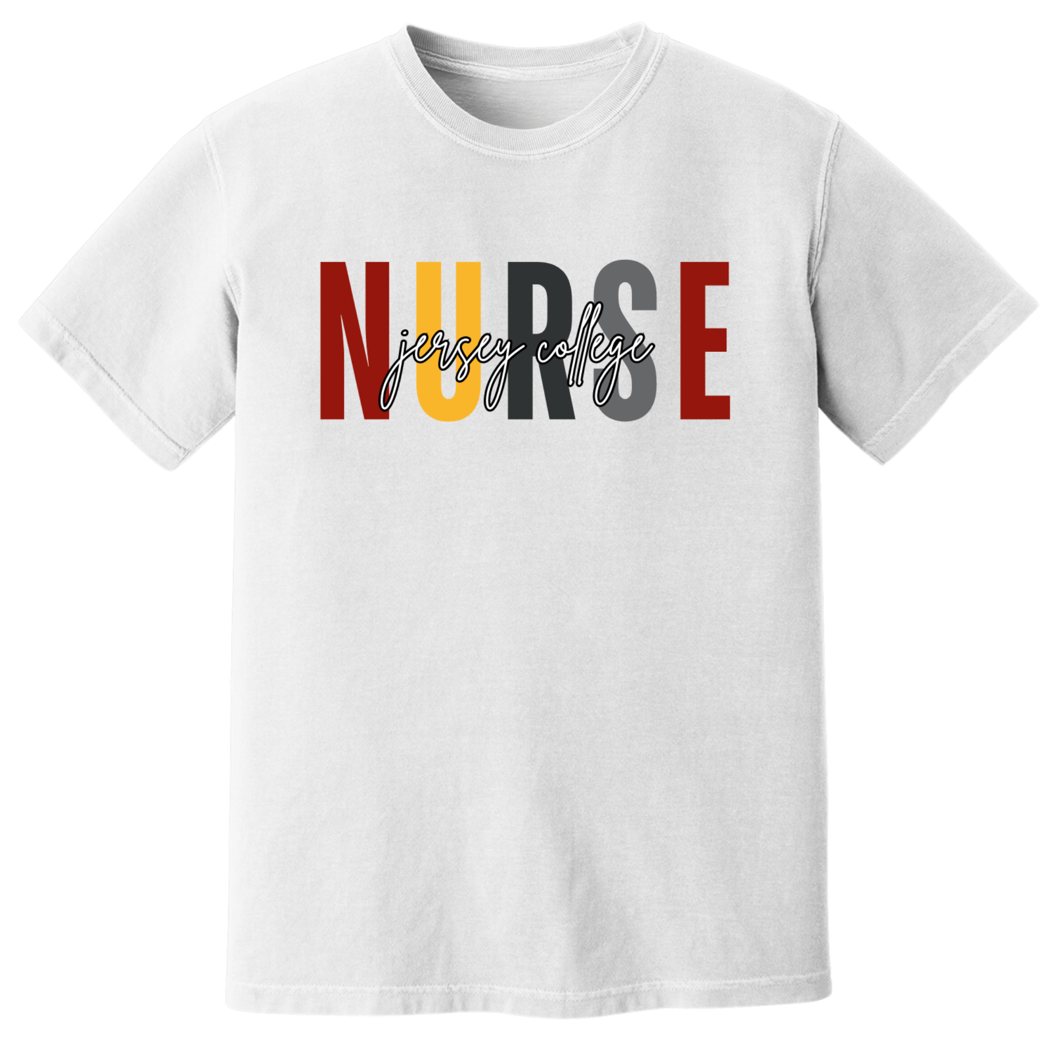 Jersey College Nurse Script T-Shirt