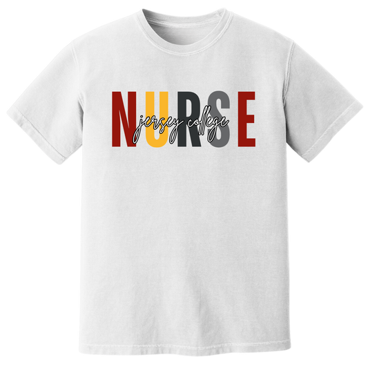 Jersey College Nurse Script T-Shirt