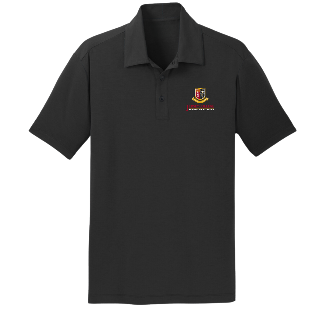 Jersey College Stacked Logo Performance Polo