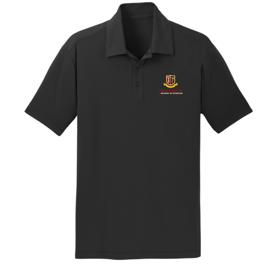 Jersey College Stacked Logo Performance Polo