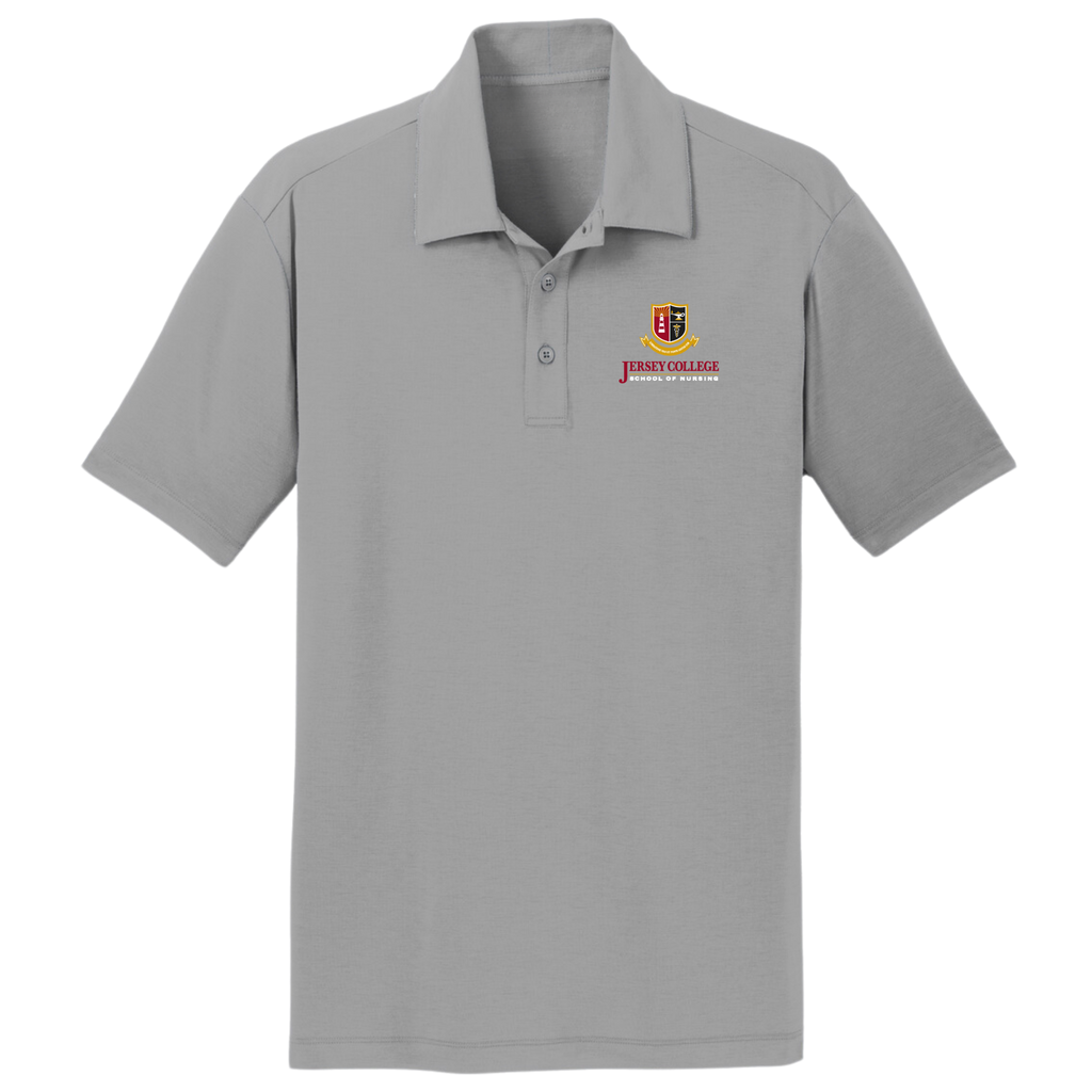 Jersey College Stacked Logo Performance Polo