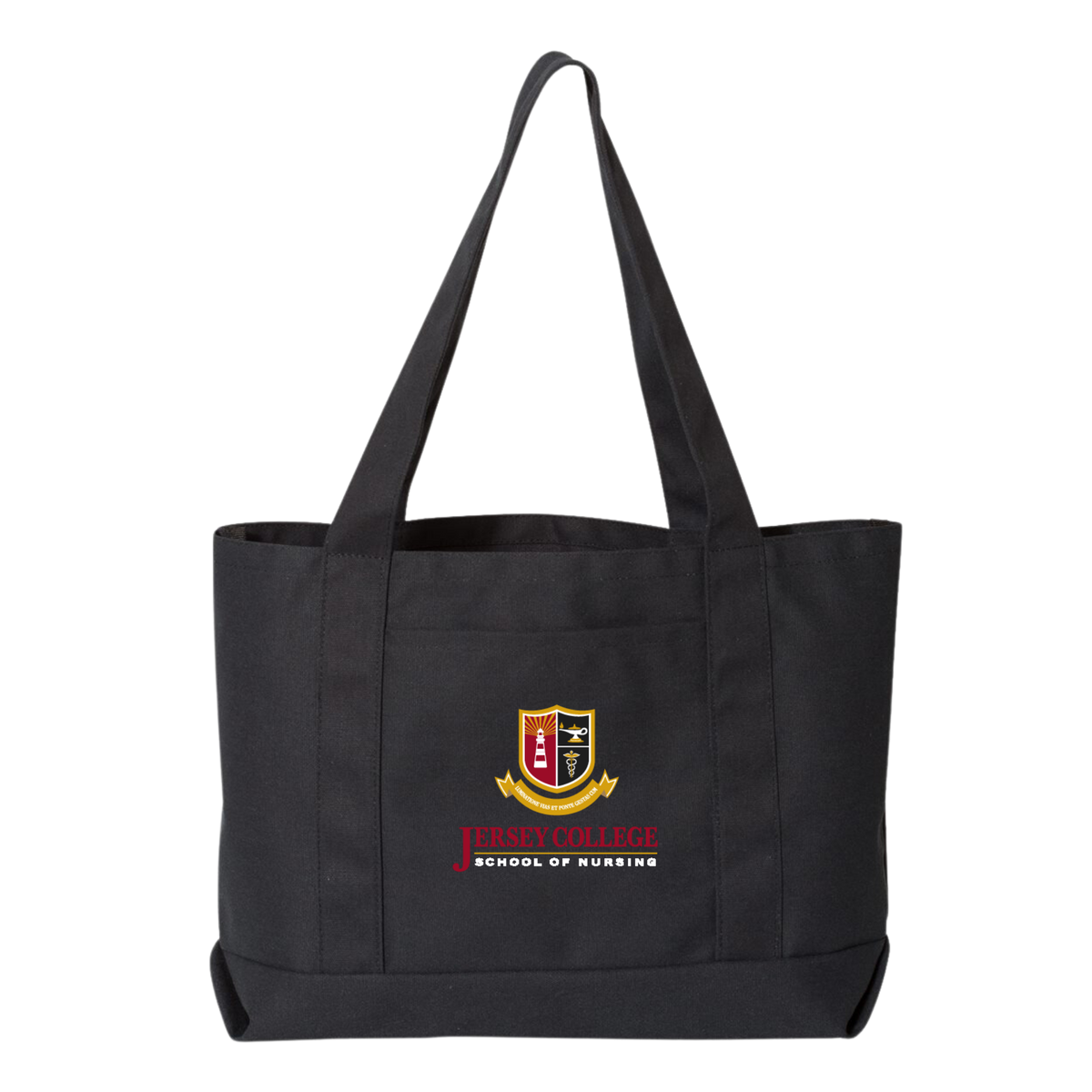 Jersey College Stacked Logo Tote