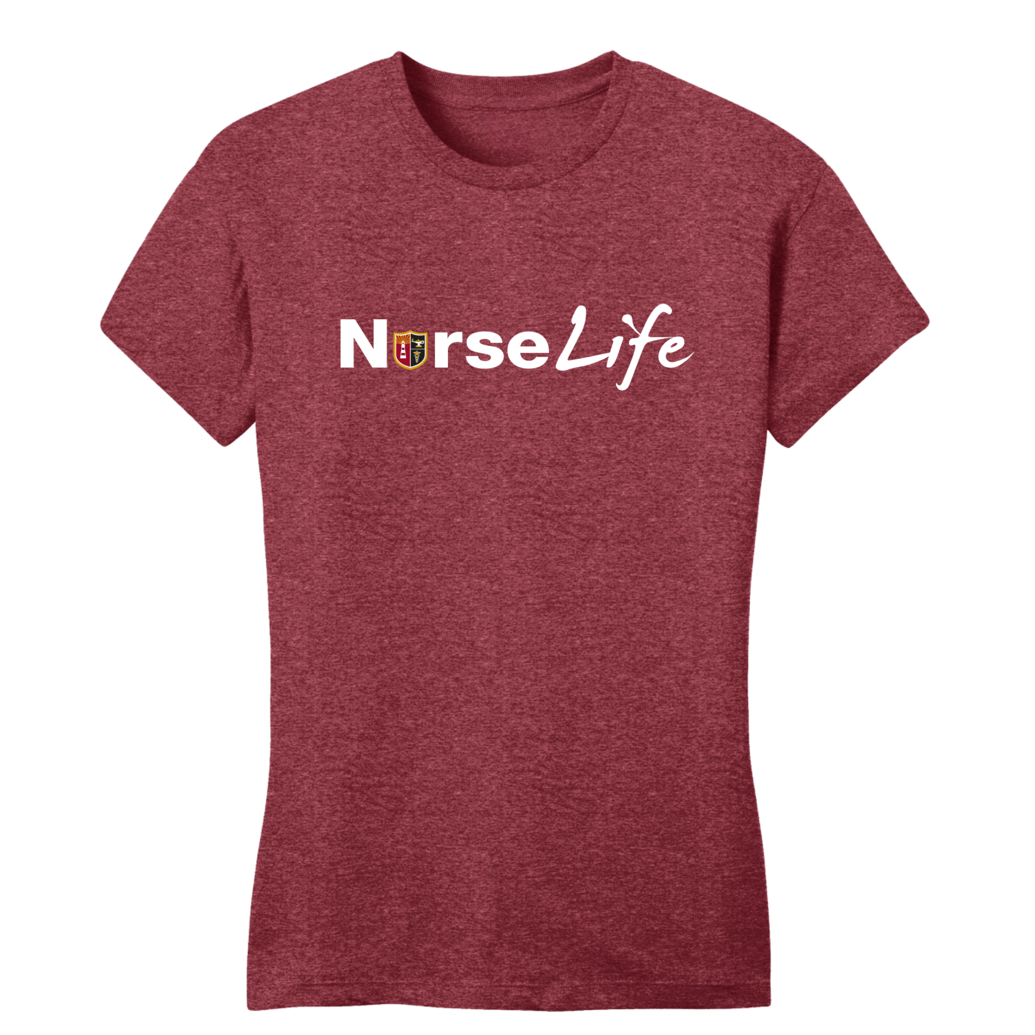Jersey College Womens Nurse Life Crest T-Shirt