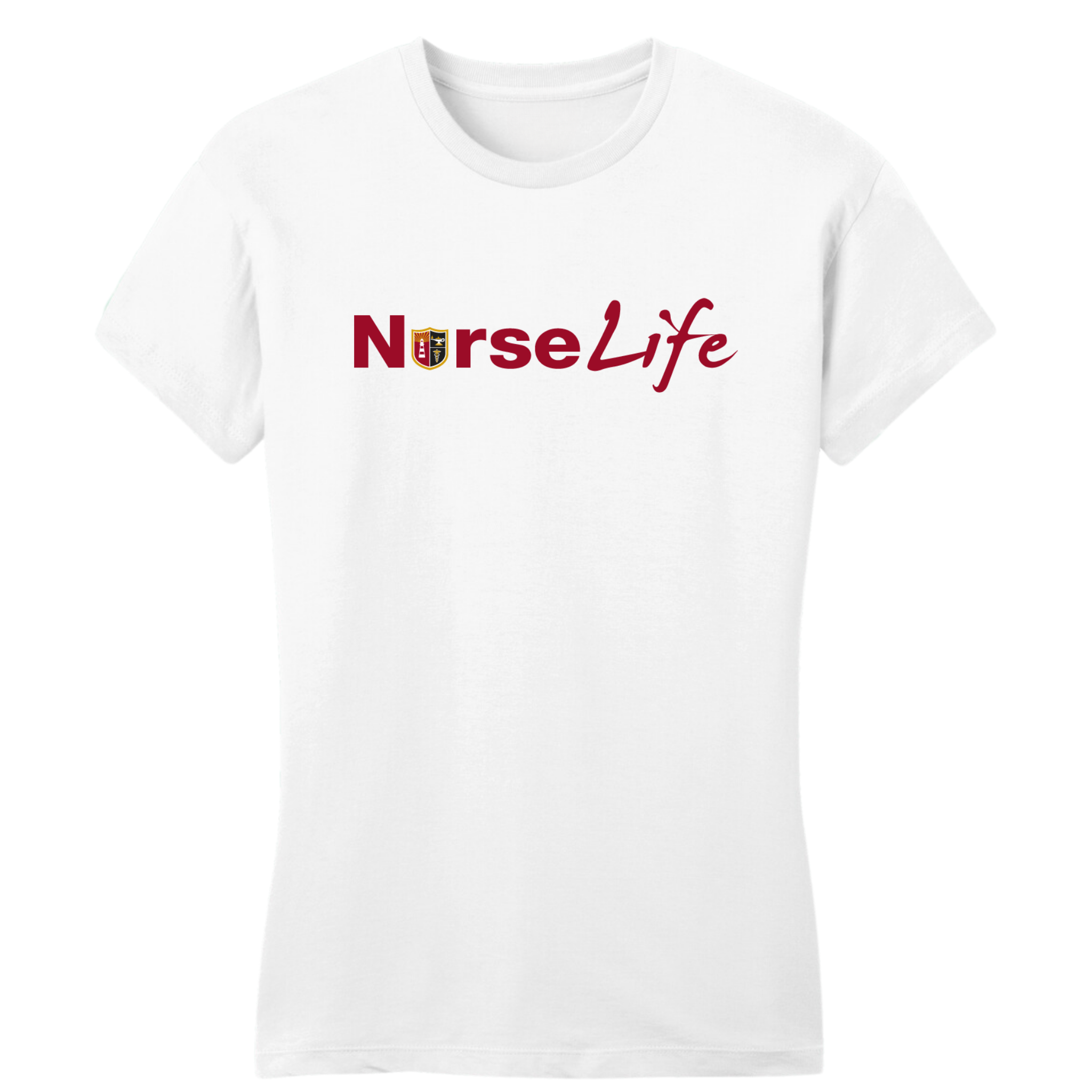 Jersey College Womens Nurse Life Crest T-Shirt