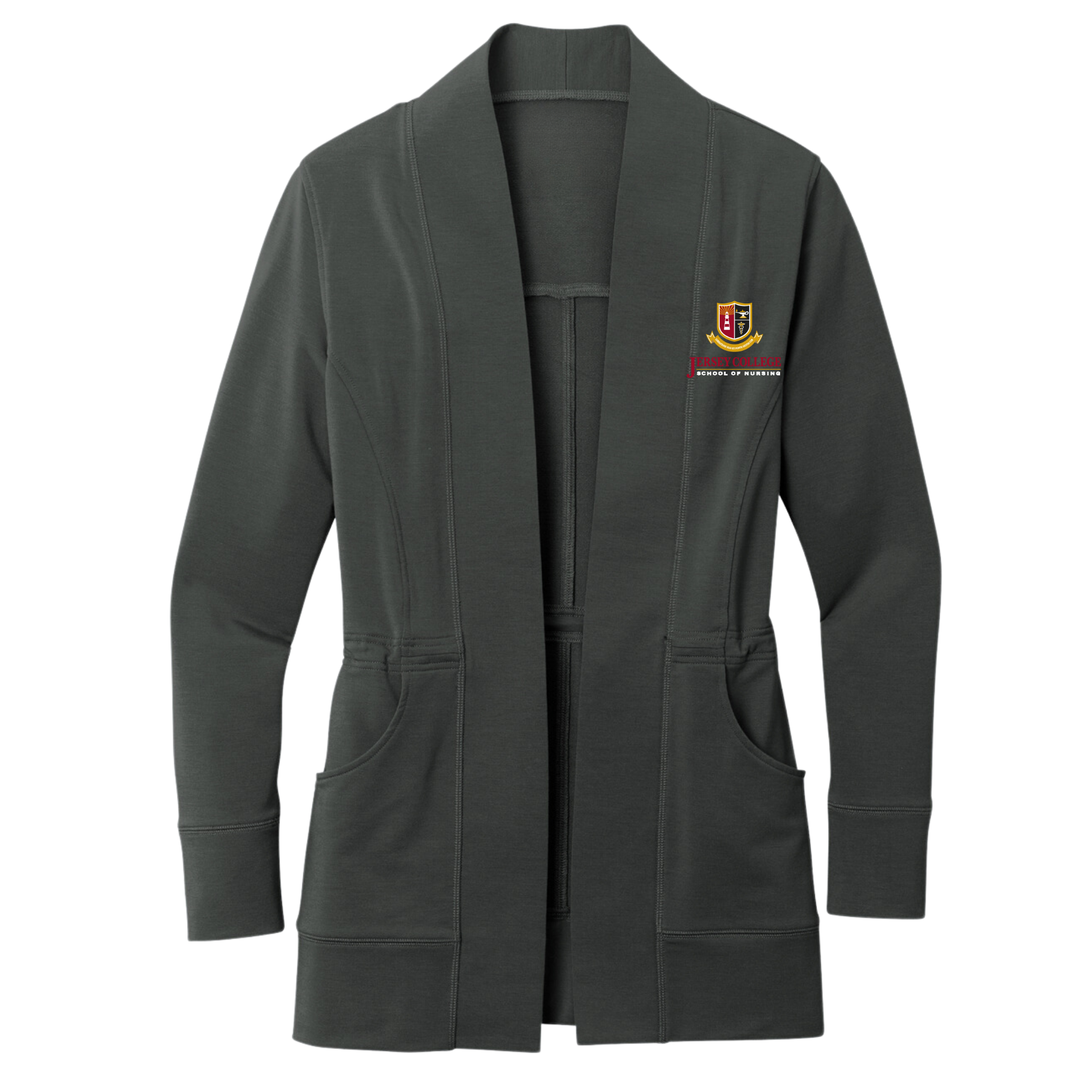Jersey College Womens Stacked Logo Cardigan