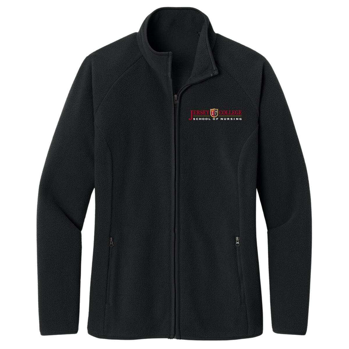 Jersey College Womens Wordmark Full Zip Sweatshirt