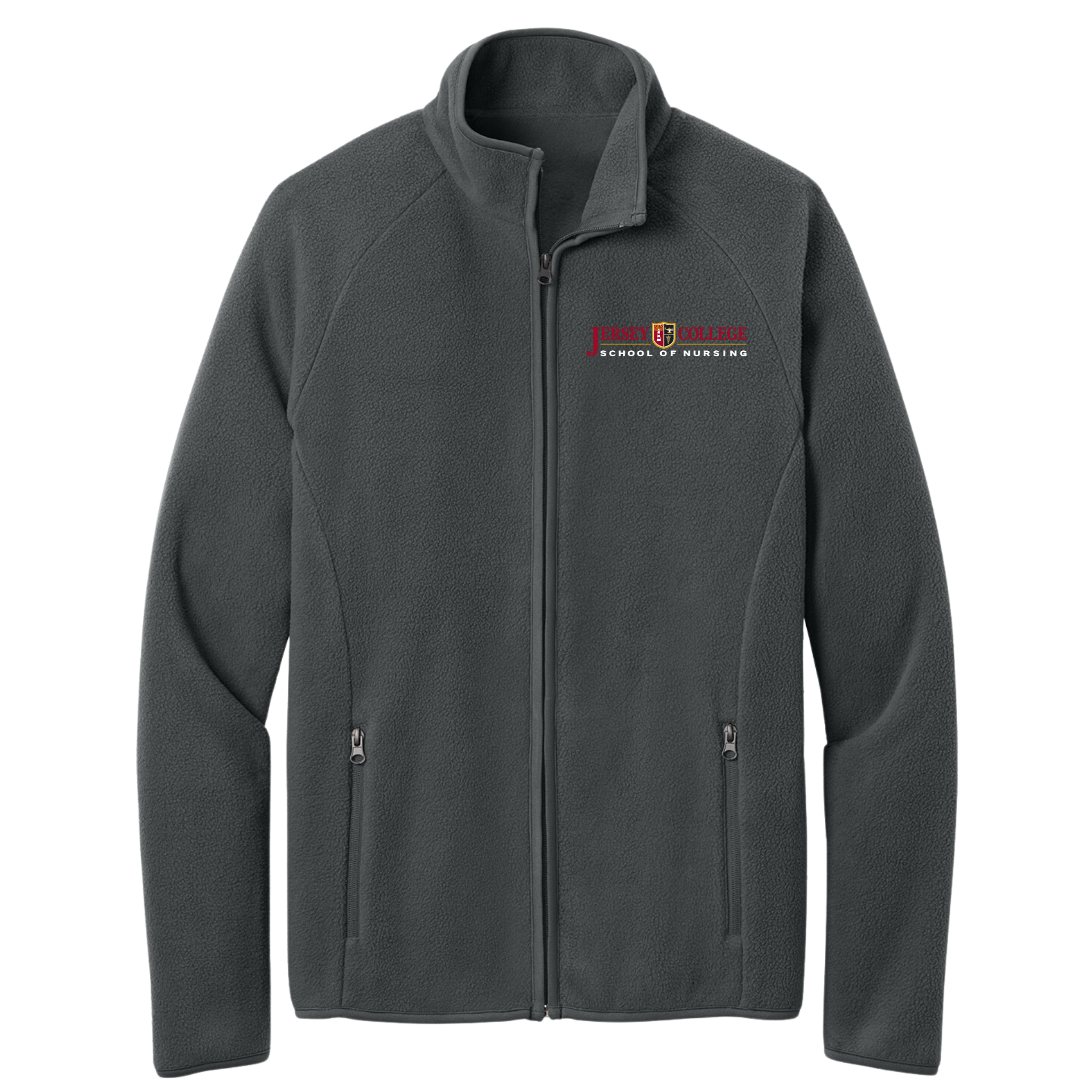 Jersey College Womens Wordmark Full Zip Sweatshirt