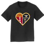 Jersey College Youth Heart Crest T-Shirt