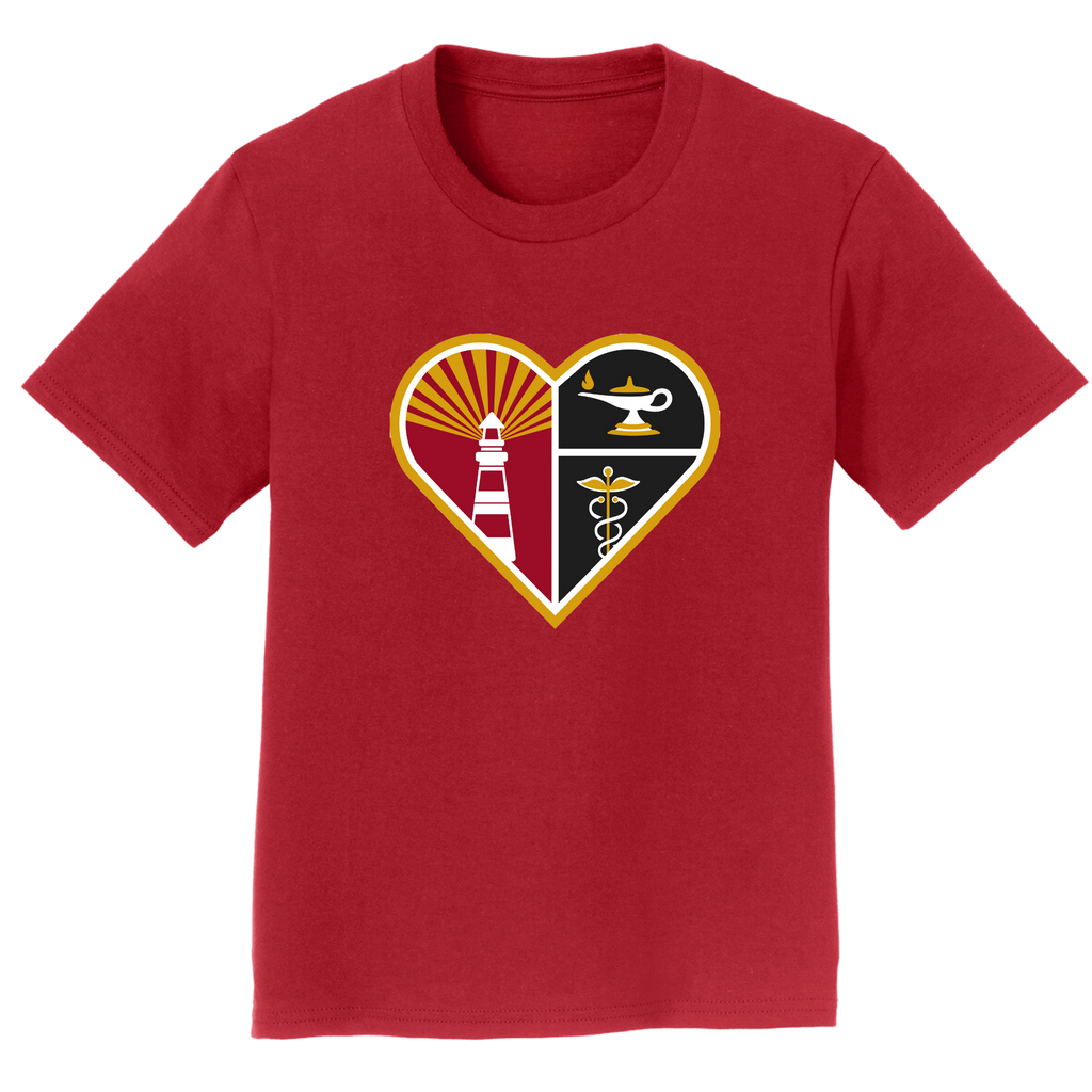 Jersey College Youth Heart Crest T-Shirt