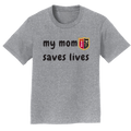 Jersey College Youth My Mom Saves Lives Crest T-Shirt