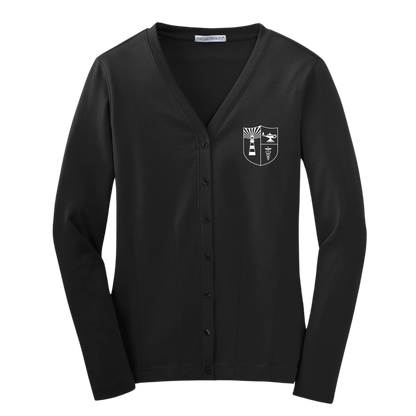 Ladies Jersey College Buttoned Cardigan